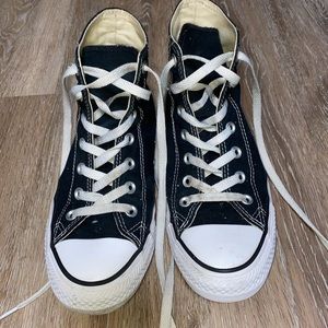 Black high top converse. Women’s size 8